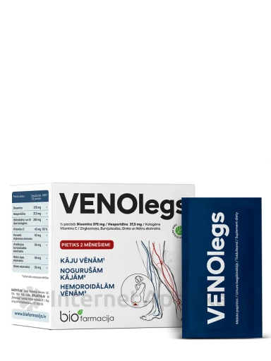 Biofarmacija VENOLEGS порошок, 28 шт. | internetaptieka.lv