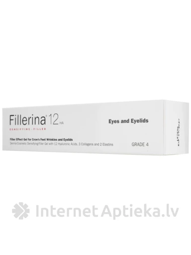 FILLERINA 12HA geel silmaümbrusele ja silmalaugudele Intensiivsus 4, 15 ml | internetaptieka.lv
