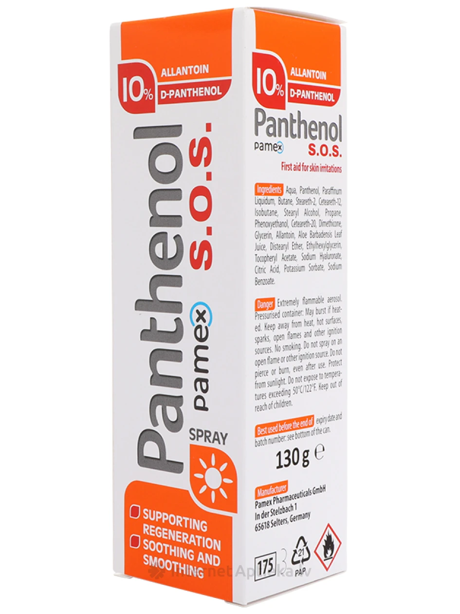 Panthenol S.O.S 10% pihusti, 130 g | internetaptieka.lv