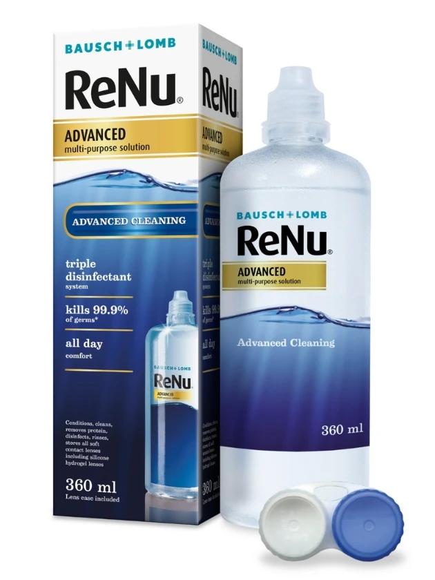 ReNu Advanced multi-purpose solution šķīdums kontaktlēcām, 360 ml