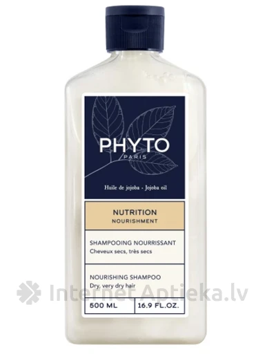 PHYTO NOURISHMENT toitev šampoon kuivadele ja väga kuivadele juustele, 500 ml | internetaptieka.lv