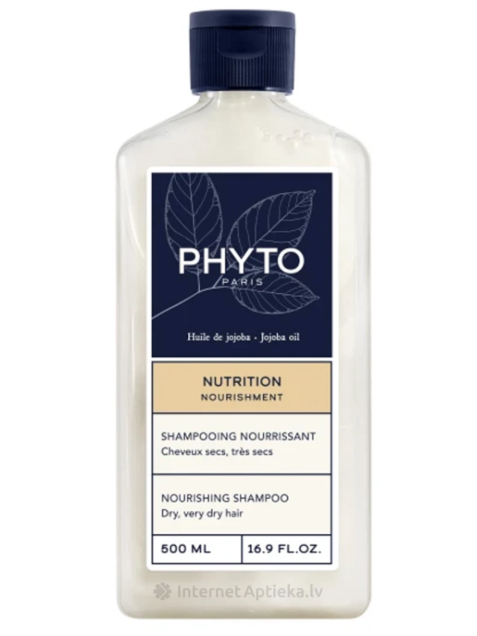 PHYTO NOURISHMENT barojošs šampūns sausiem matiem, 500 ml | internetaptieka.lv