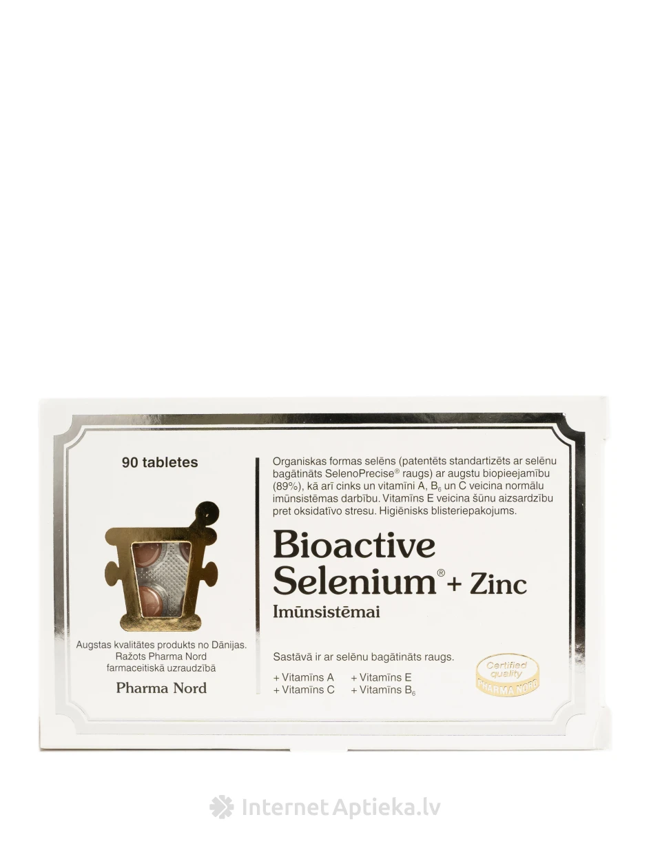 Bioactive Selēns + Cinks, 90 tabletes | internetaptieka.lv
