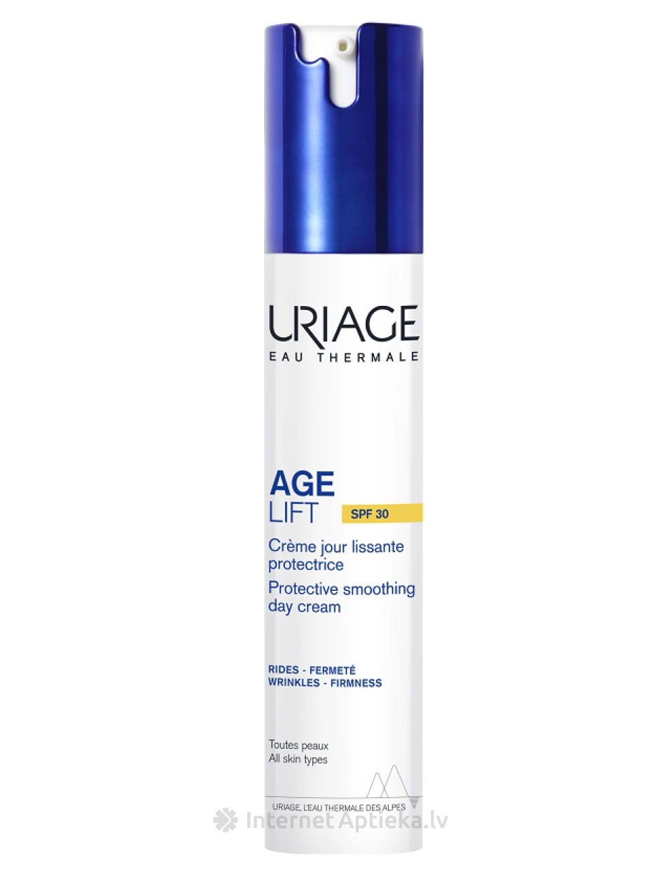 URIAGE AGE LIFT aizsargājošs izlīdzinošs dienas krēms ar SPF30, 40 ml | internetaptieka.lv
