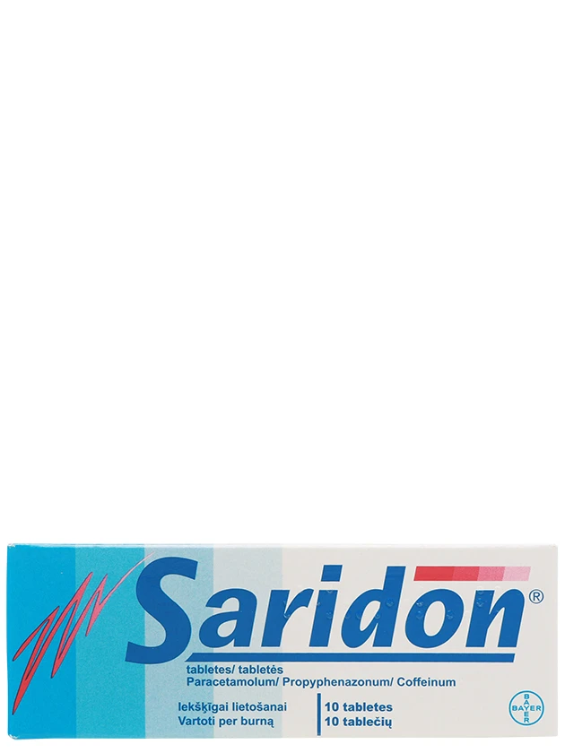 Saridon, 10 таблеток - InternetAptieka.lv