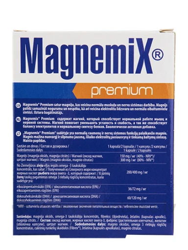 Magnemix Premium, 30 kapsulas | internetaptieka.lv