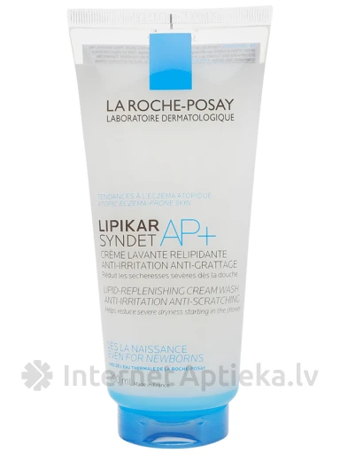 La Roche Posay Lipikar Syndet AP+ mazgāšanās krēms ķermenim, 200 ml | internetaptieka.lv