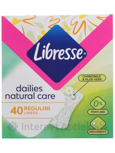 Libresse Natural Care Normal ieliktnīši, 40 gb. | internetaptieka.lv