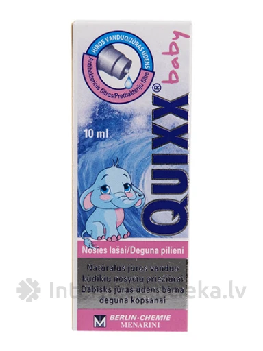Quixx Baby капли в нос для детей, 10 мл | internetaptieka.lv