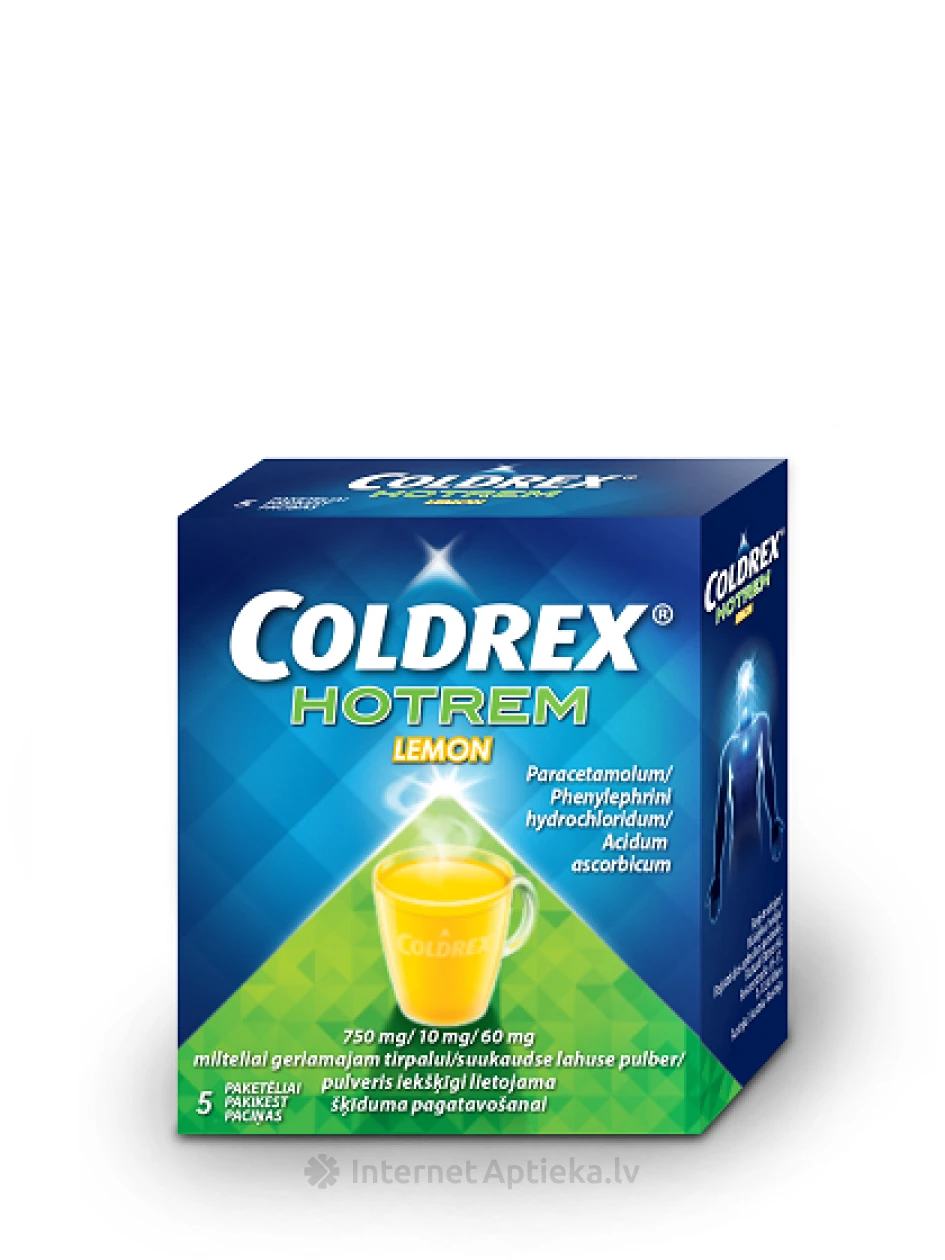 Coldrex HotRem горячий напиток с лимоном, 5 пакетиков