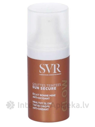 SVR SUN SECURE GLOW DROPS pronksitilgad, 15 ml | internetaptieka.lv