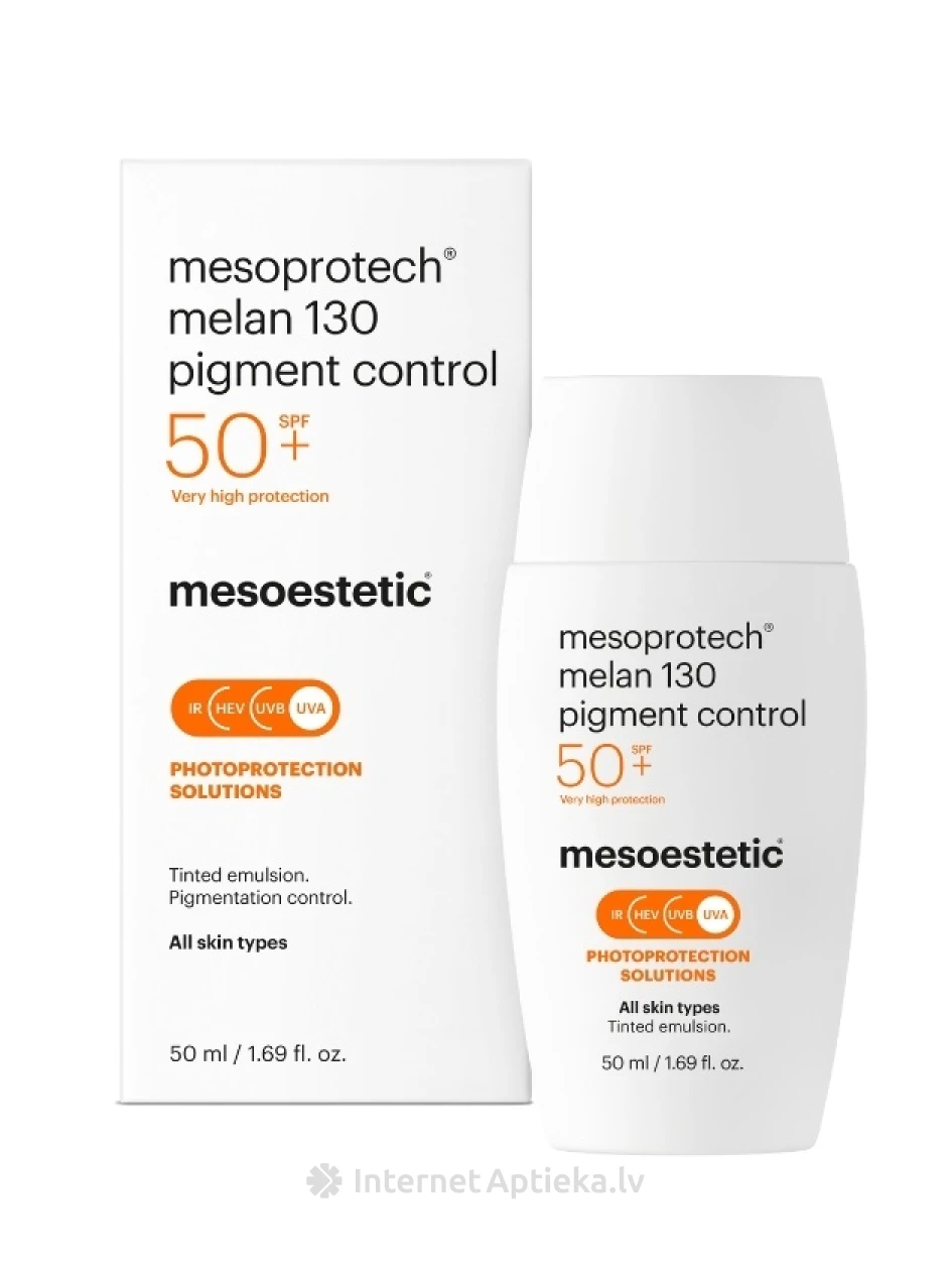 Mesoestetic mesoprotech melan 130 солнцезащитный крем против пигментации, 50 мл | internetaptieka.lv