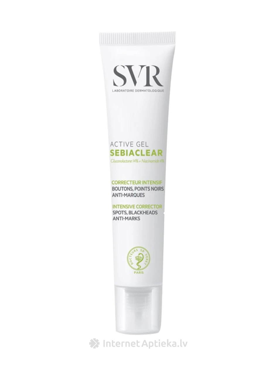 SVR Sebiaclear Active Gel aktiivgeel, 40 ml | internetaptieka.lv