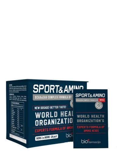 Biofarmacija Bio Sport&Amino W.H.O pulber, 28 pakki | internetaptieka.lv