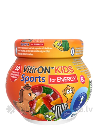 VitirON KIDS SPORTS, pastilas, 50 gb. | internetaptieka.lv