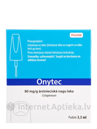 Onytec ārstnieciskā nagu laka 80 mg/g, 1 gb. | internetaptieka.lv