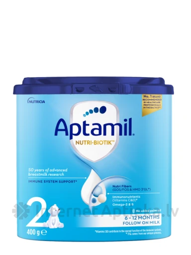 Aptamil 2 молочная смесь, 400 г | internetaptieka.lv