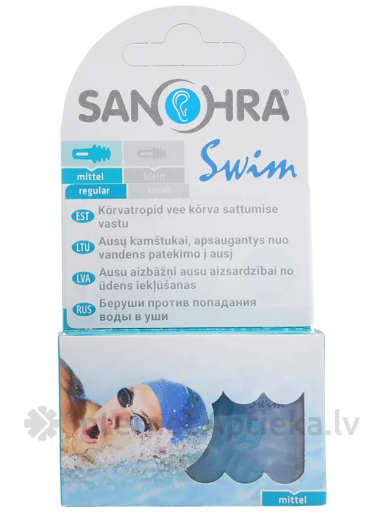 Sanohra swim adult ausu aizbāžņi pieaugušajiem peldēšanai, 2gb. | internetaptieka.lv