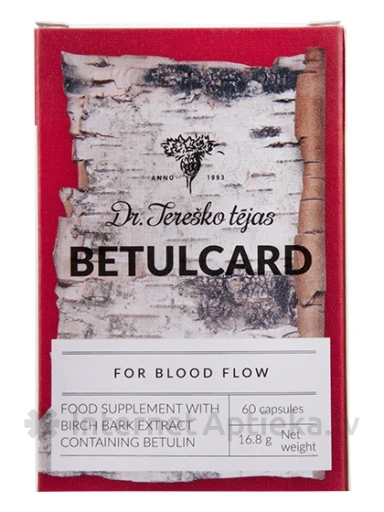 Betulcard, 60 капсул | internetaptieka.lv