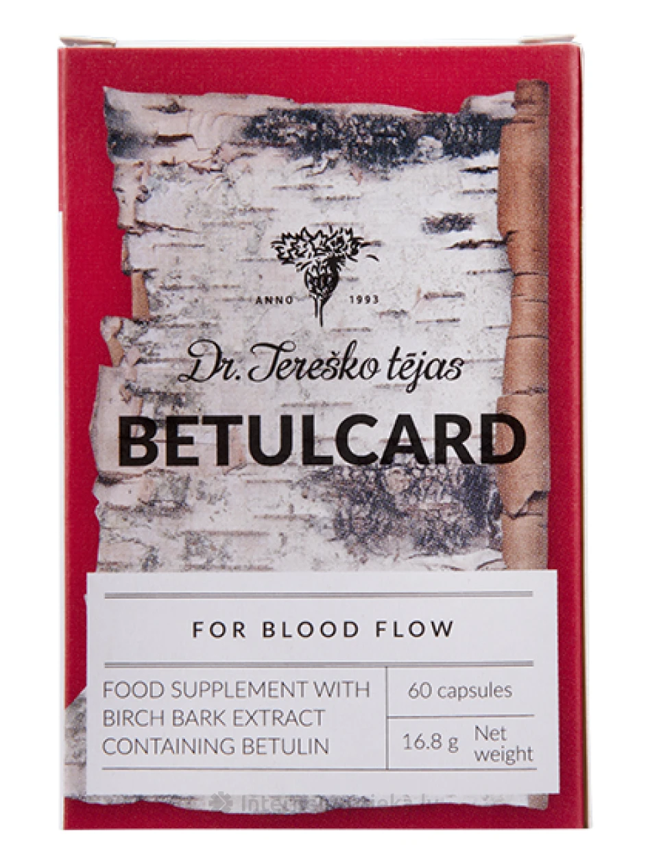 Betulcard, 60 капсул | internetaptieka.lv