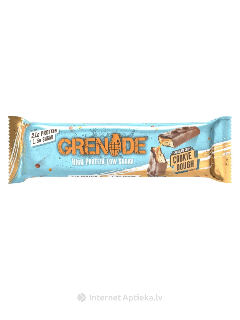 GRENADE baltymų batonėlis Cookie Dough, 60 g | internetaptieka.lv