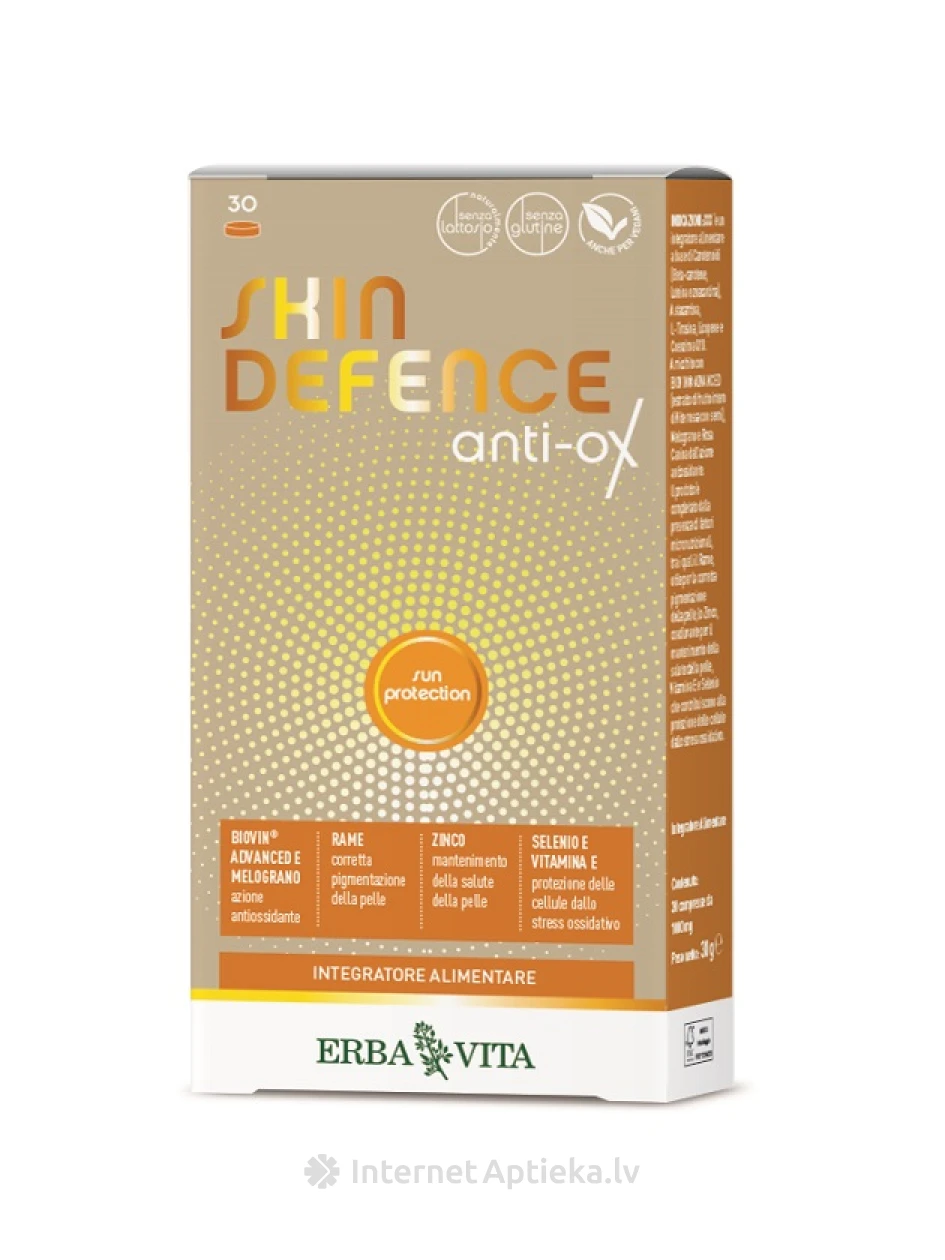 ERBA VITA Nahakaitse anti-ox, 30 tabletti | internetaptieka.lv