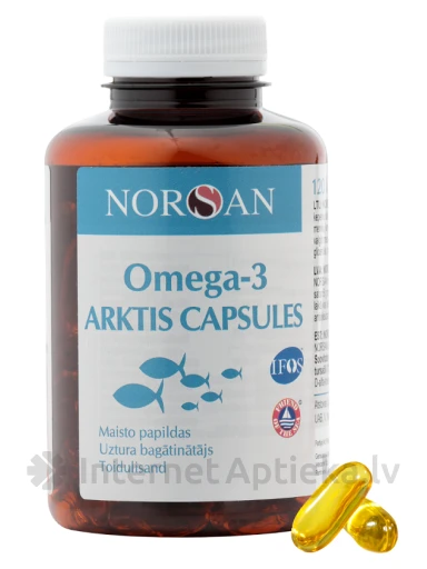 NORSAN OMEGA-3 ARKTIS, 120 kapsulas | internetaptieka.lv