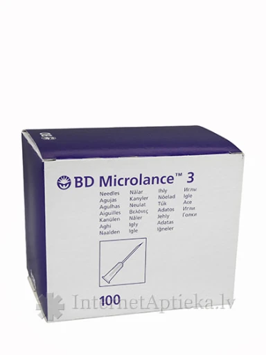 BD Microlance 3 Adata - injekciju, 1.2 x 40 mm, 18 g, rozā, 100 gb. | internetaptieka.lv