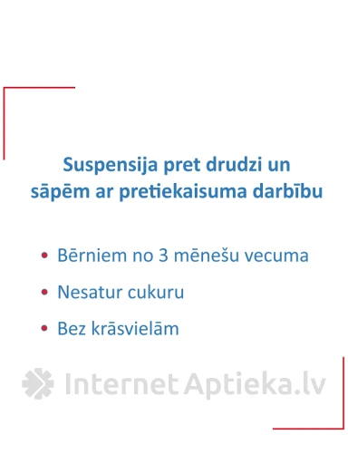 Ibugard суспензия 100 мг / 5 мл, клубничная, 120 мл | internetaptieka.lv