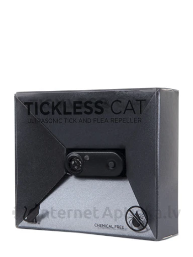 TICKLESS CAT ultraskaņas ierīce pret blusām un ērcēm kaķiem, melna (USB), 1 gb. | internetaptieka.lv