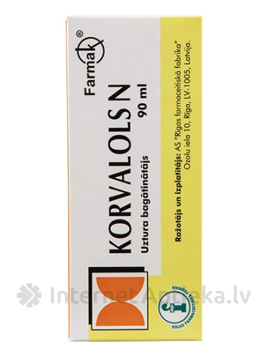 Korvalols N pilieni, 90 ml | internetaptieka.lv