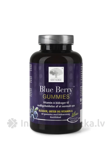 Жевательные пастилки BLUE BERRY GUMMIES, 60 шт. | internetaptieka.lv