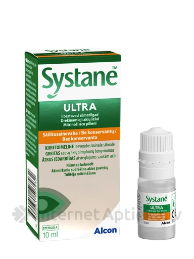 Глазные капли Systane Ultra без консервантов, 10 мл | internetaptieka.lv