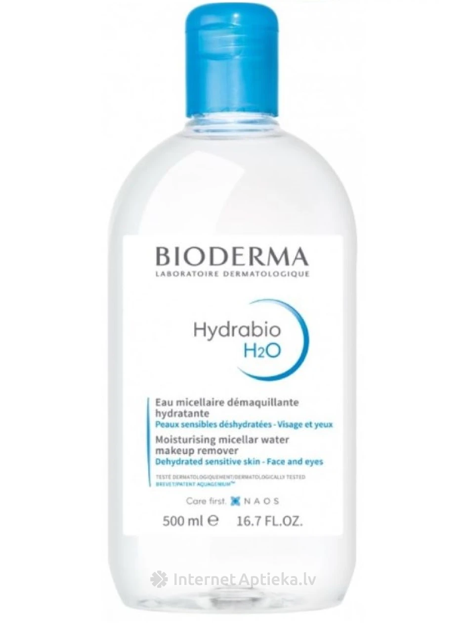 Bioderma Hydrabio H2O мицеллярная вода, без дозатора, 500 мл | internetaptieka.lv