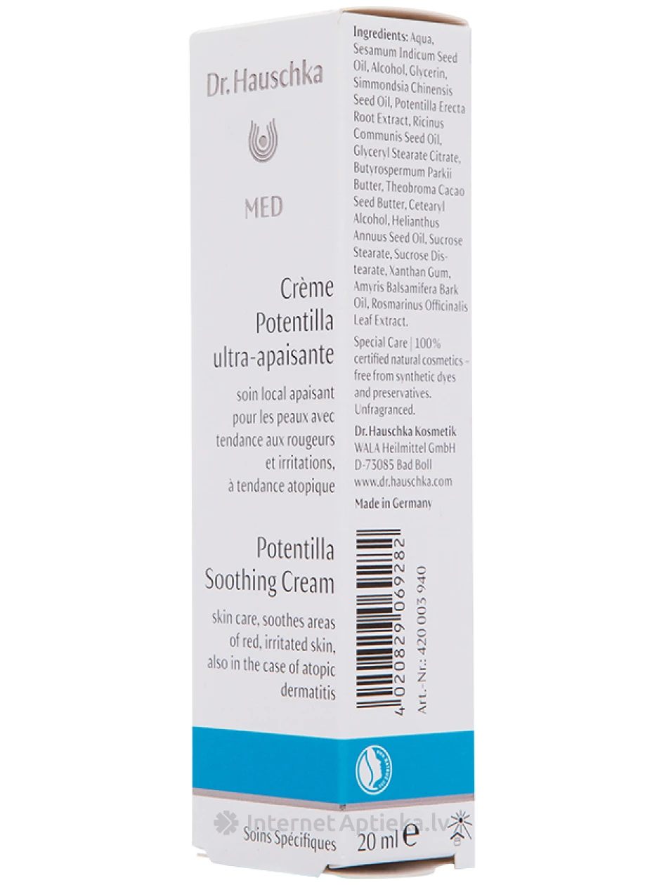 DR. HAUSCHKA KRĒMS LOKĀLAI ĀDAS KOPŠANAI AR RETĒJU, 20 ml | internetaptieka.lv