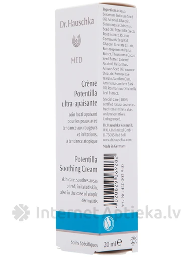 Dr. Hauschka Крем для усиленного ухода "Потентилла", 20 мл | internetaptieka.lv
