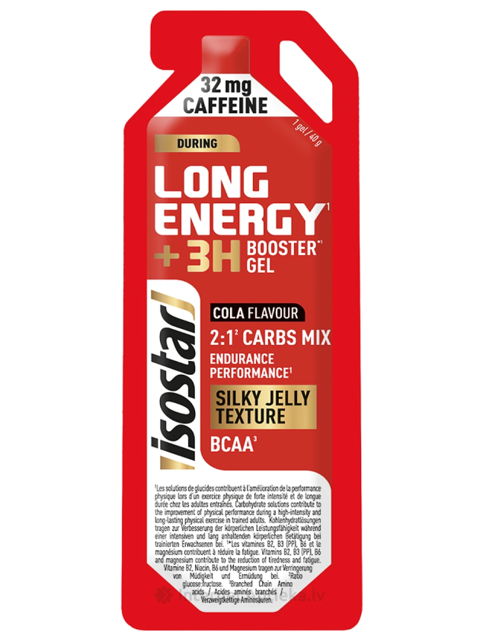 ISOSTAR Гель Long Energy Кофеин Кола, 40 г | internetaptieka.lv