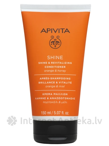 APIVITA SHINE atnaujinantis kondicionierius visiems plaukų tipams, 150 ml | internetaptieka.lv