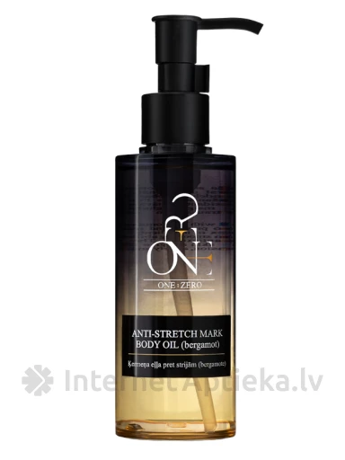 ONE:ZERO Масло для тела против растяжек (бергамот), 150 мл | internetaptieka.lv
