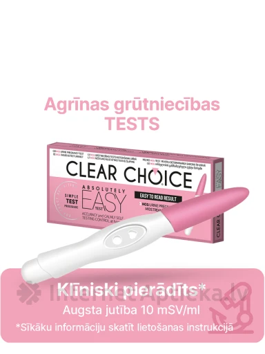 Clear Choice – paprastas pieštuko nėštumo testas, 1 vnt. | internetaptieka.lv