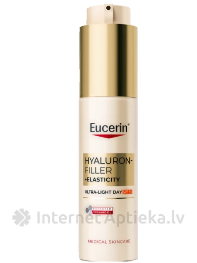 Eucerin Hyaluron-Filler + Elasticity ļoti vieglas tekstūras dienas krēms SPF 50, 50 ml | internetaptieka.lv