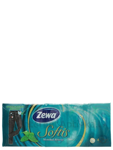 Zewa softis menthol носовые платки, 10 пачек | internetaptieka.lv