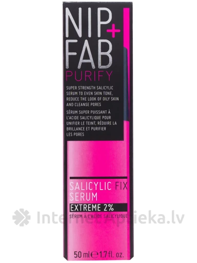 NIP+FAB Salicylic сыворотка для лица  2%, 50 мл | internetaptieka.lv