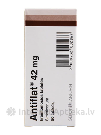 Antiflat таблетки, 50 таблеток | internetaptieka.lv