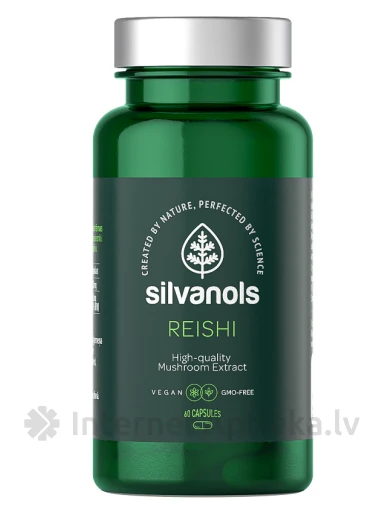 Silvanols Reishi kapsulas, 60 gb. | internetaptieka.lv