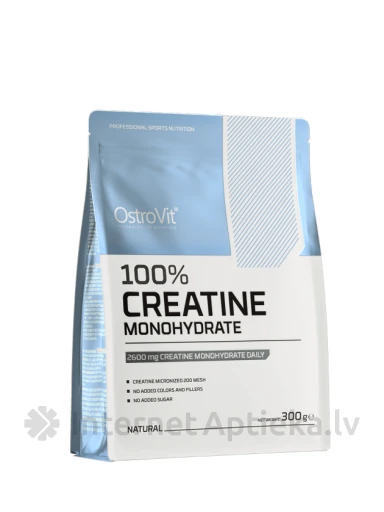 OstroVit Creatine Monohydrate (natural) pulveris, 300 g | internetaptieka.lv