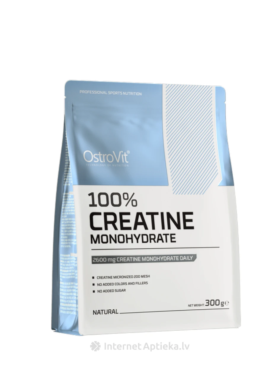 OstroVit Creatine Monohydrate (natural) pulveris, 300 g | internetaptieka.lv