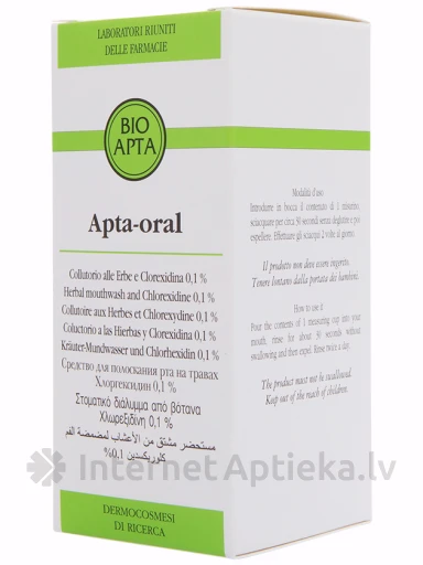 Bioapta Apta-Oral mutes skalojamais līdzeklis ar augu ekstraktiem, 200 ml | internetaptieka.lv
