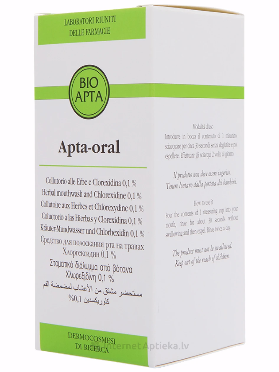 Bioapta Apta-Oral mutes skalojamais līdzeklis ar augu ekstraktiem, 200 ml | internetaptieka.lv