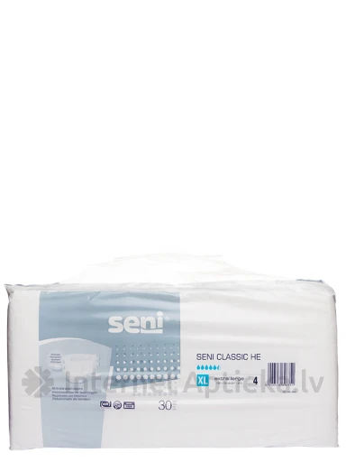 Seni Classic HE XL Подгузники, 30 шт. | internetaptieka.lv